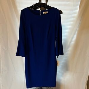 Calvin Klein Royal Blue Long Sleeve Dress